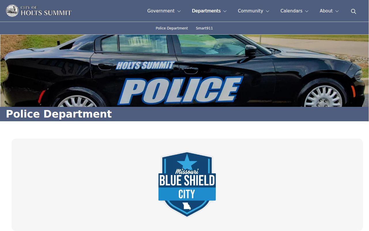 Official Holts Summit Police Department page for recent arrest information